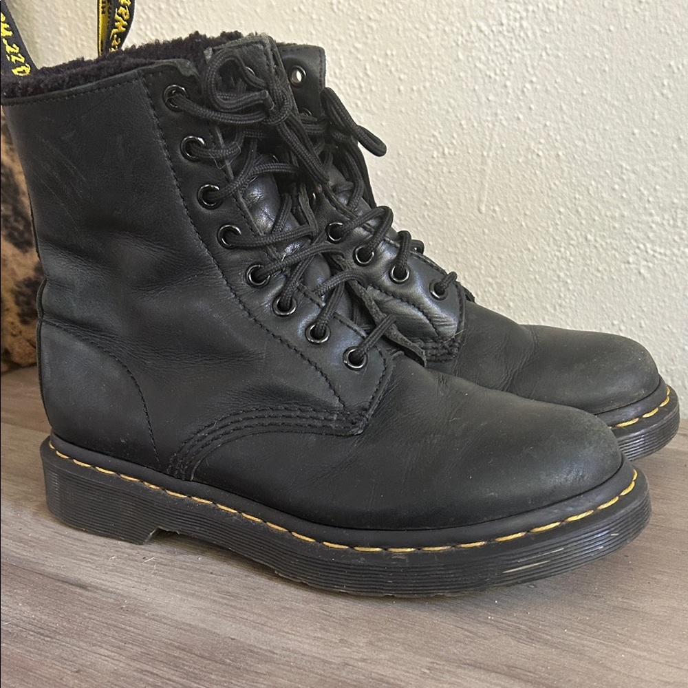 Dr. Martens Black Combat Boots